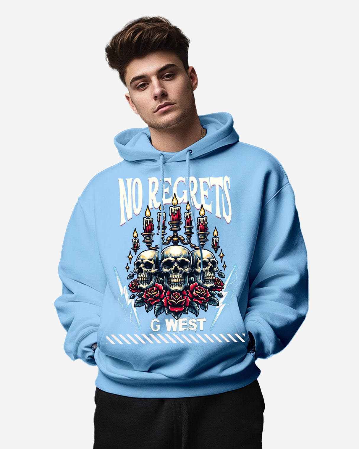 G WEST NO REGRETS OVERSIZE HOODIE