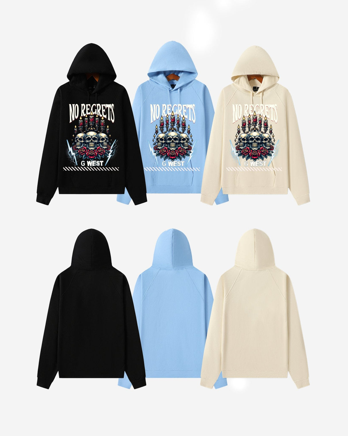 G WEST NO REGRETS OVERSIZE HOODIE