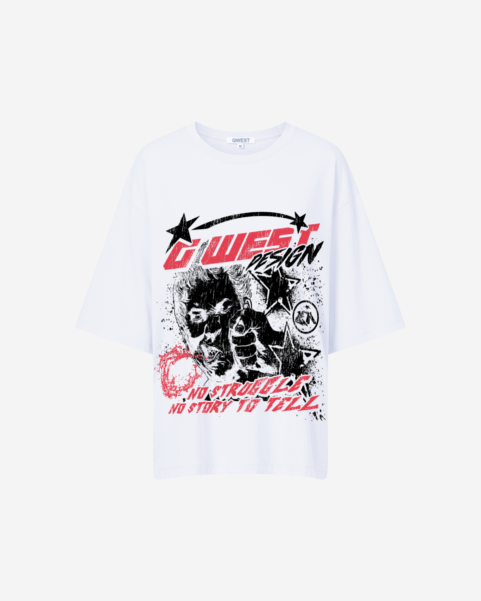 G West No Struggle No Story Oversized Tee - WOMEN