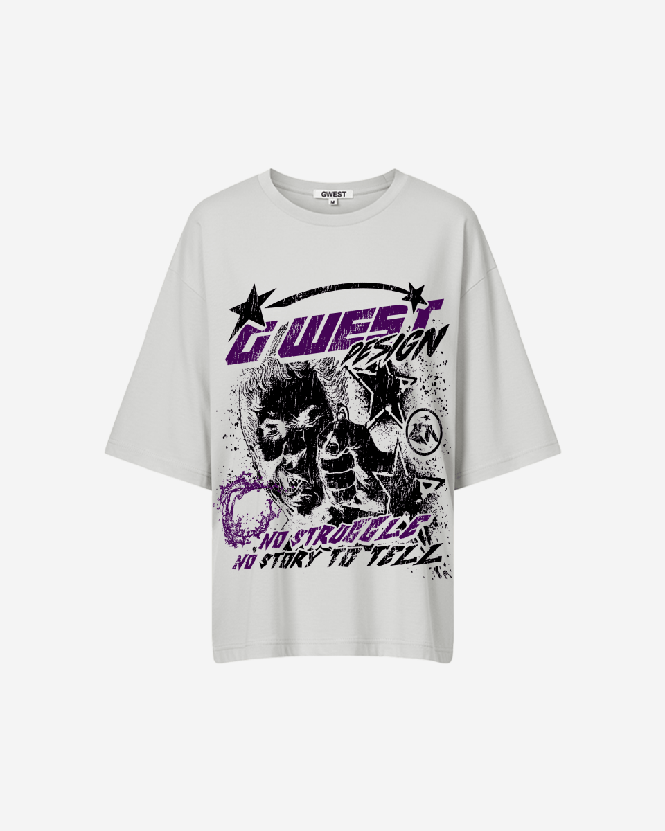 G West No Struggle No Story Oversized Tee - WOMEN