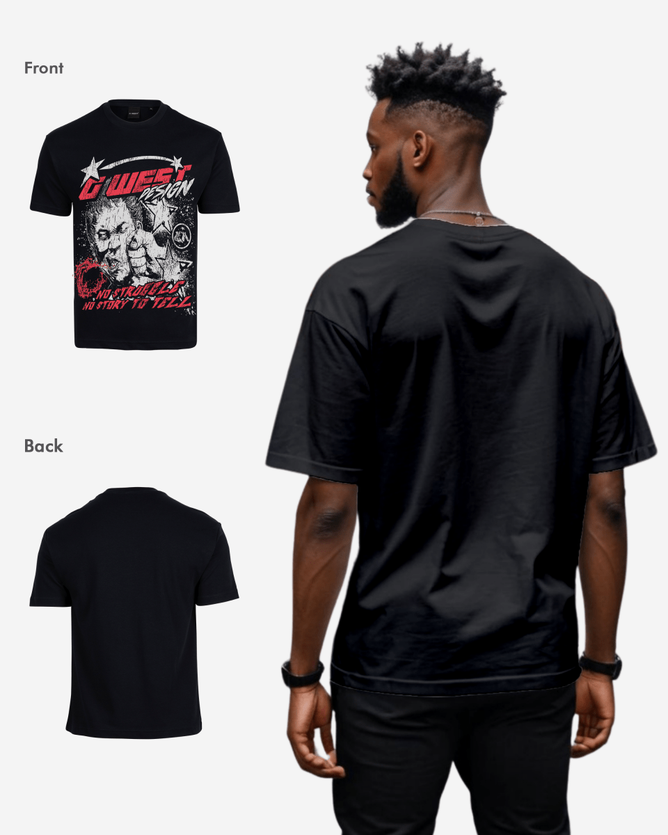 G West No Struggle No Story Oversized Tee