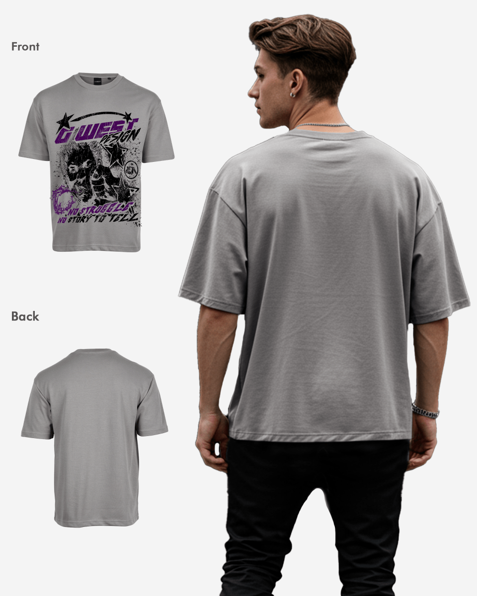 G West No Struggle No Story Oversized Tee