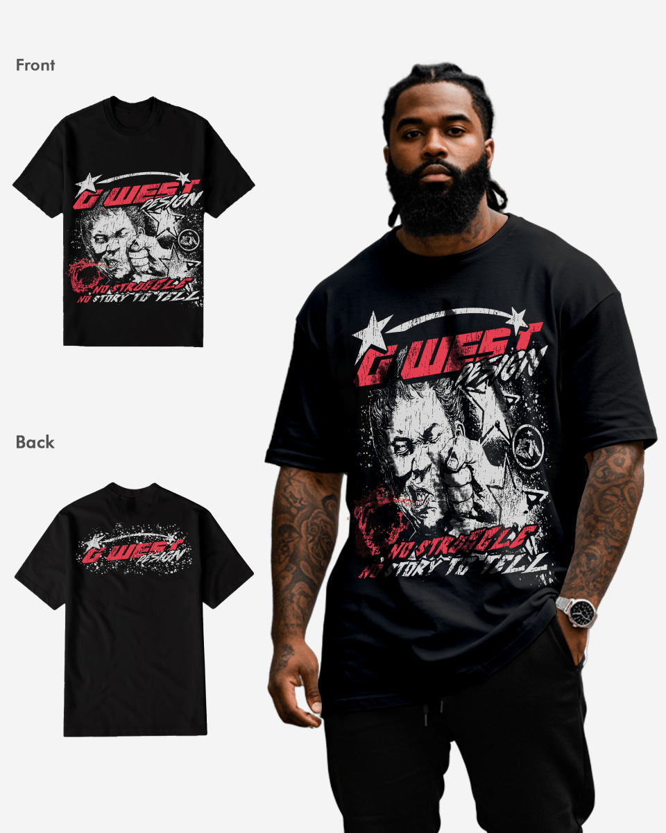 G West No Struggle No Story Tee Big and Tall
