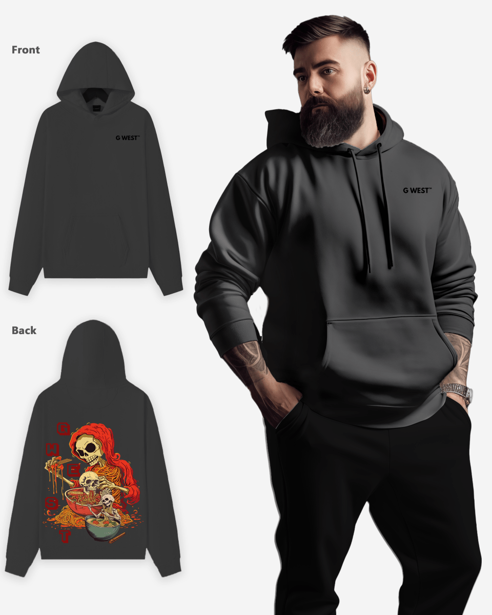 G West Noodle Skelton Heavy Premium Hoodie