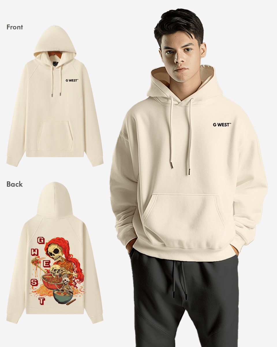 G West Noodle Skelton Heavy Premium Hoodie
