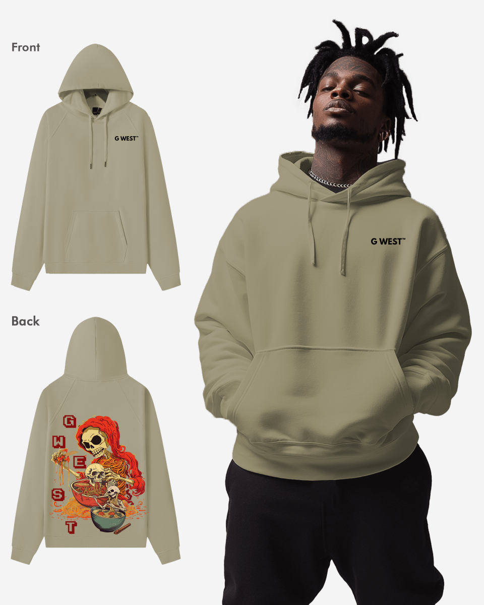 G West Noodle Skelton Heavy Premium Hoodie