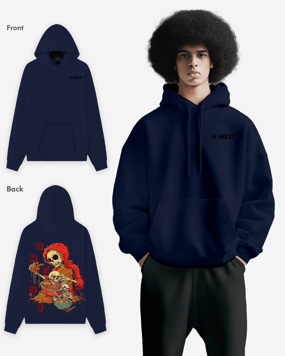 G West Noodle Skelton Heavy Premium Hoodie