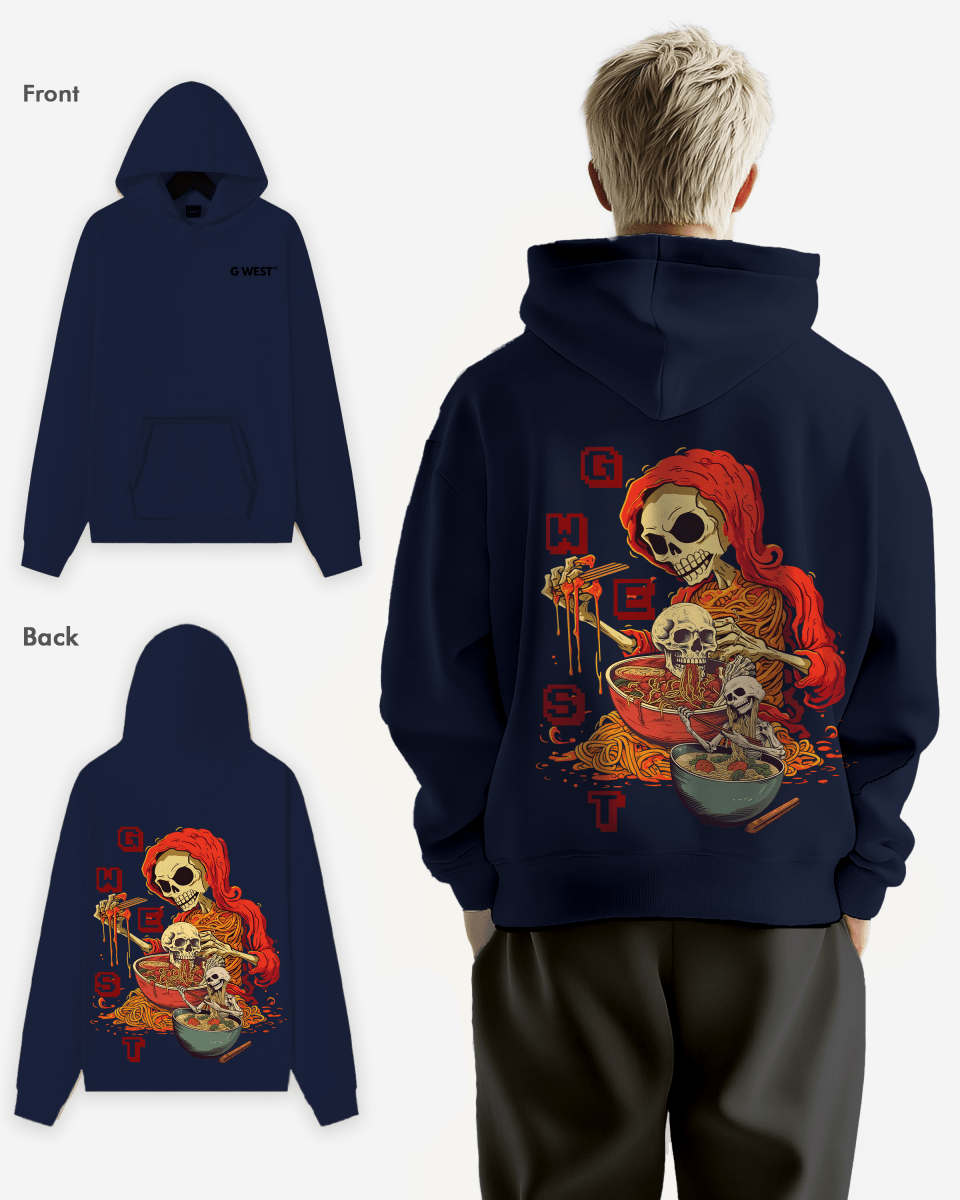 G West Noodle Skelton Heavy Premium Hoodie