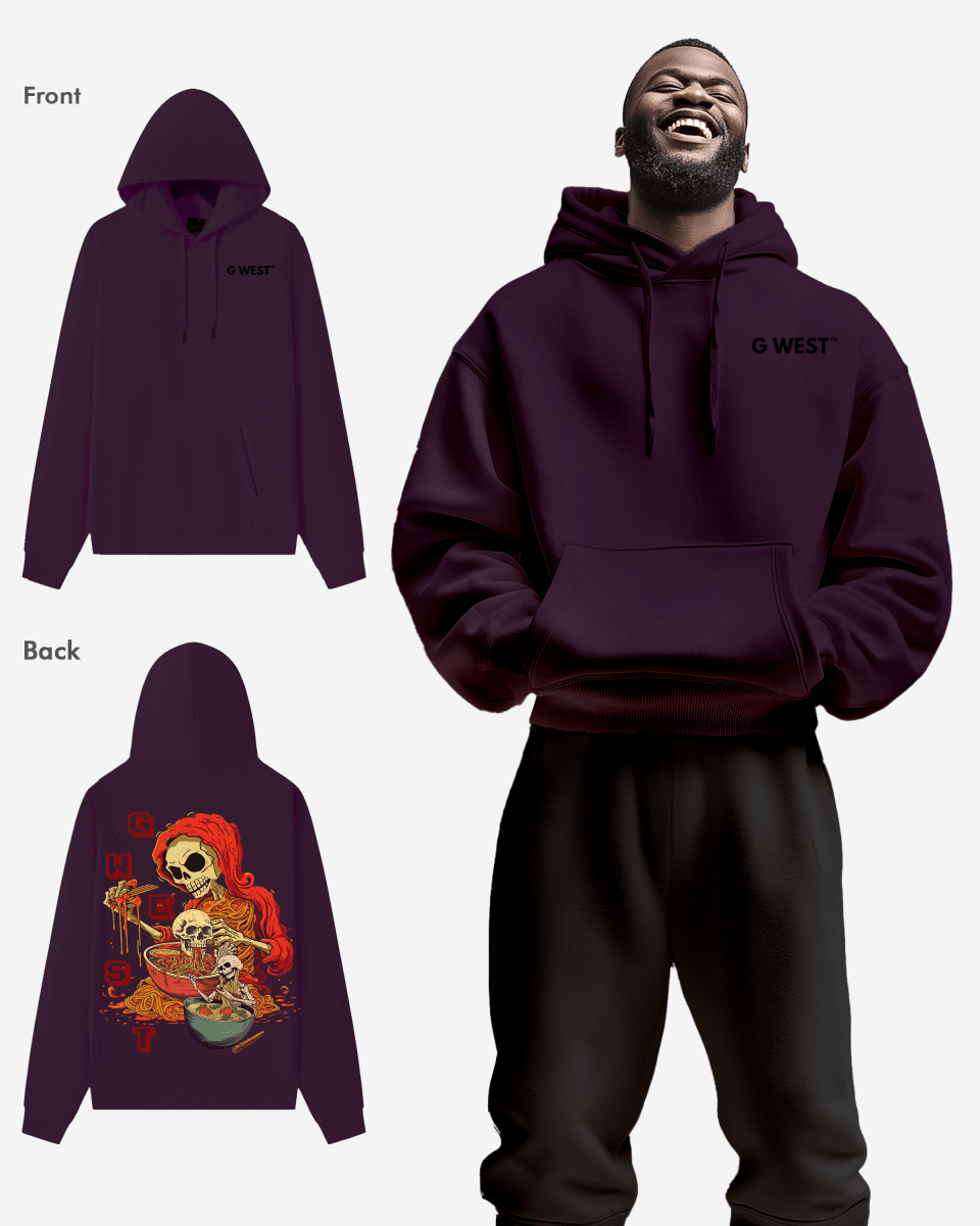 G West Noodle Skelton Heavy Premium Hoodie