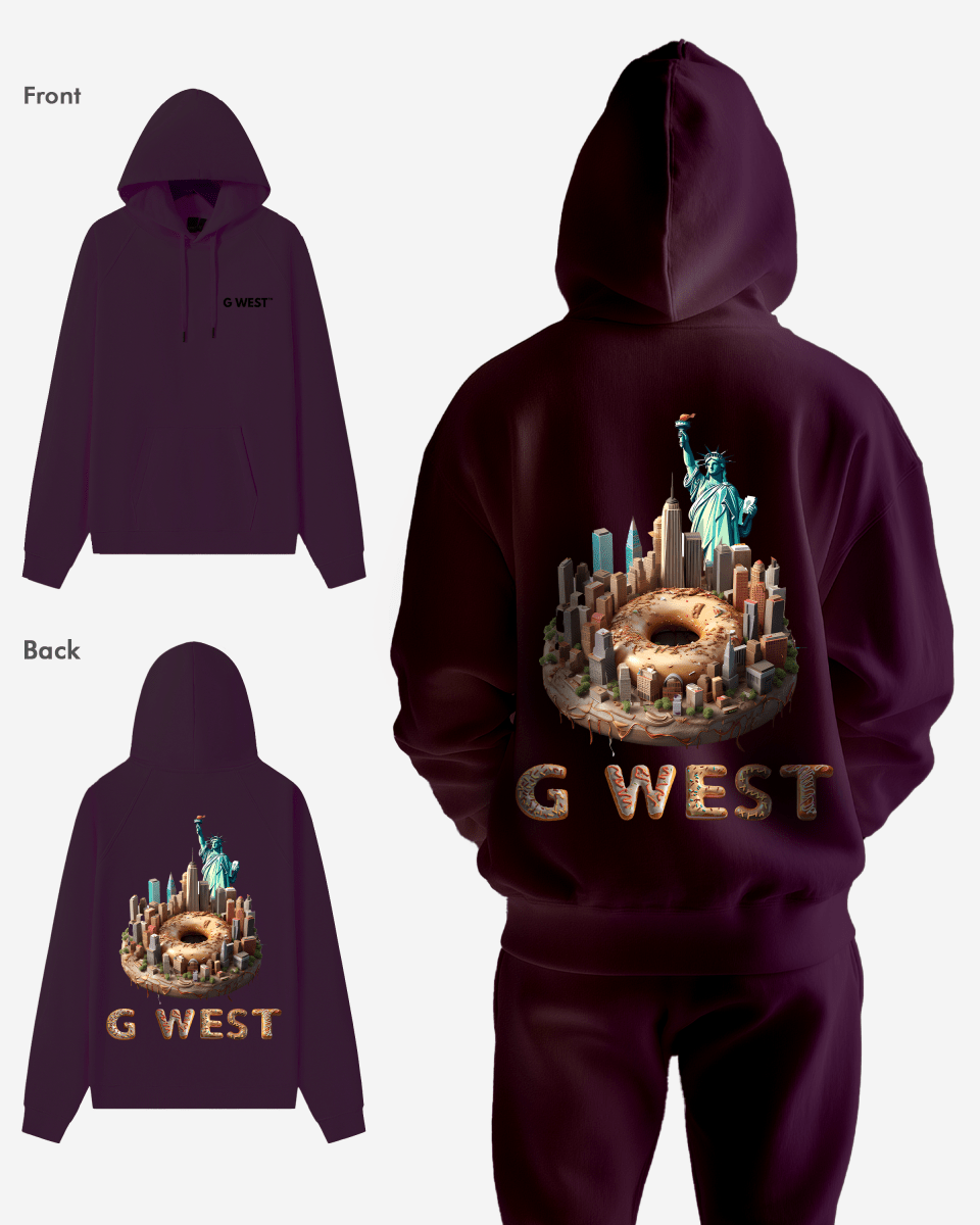 G West Nyc Donut Heavy Premium Oversize Hoodie