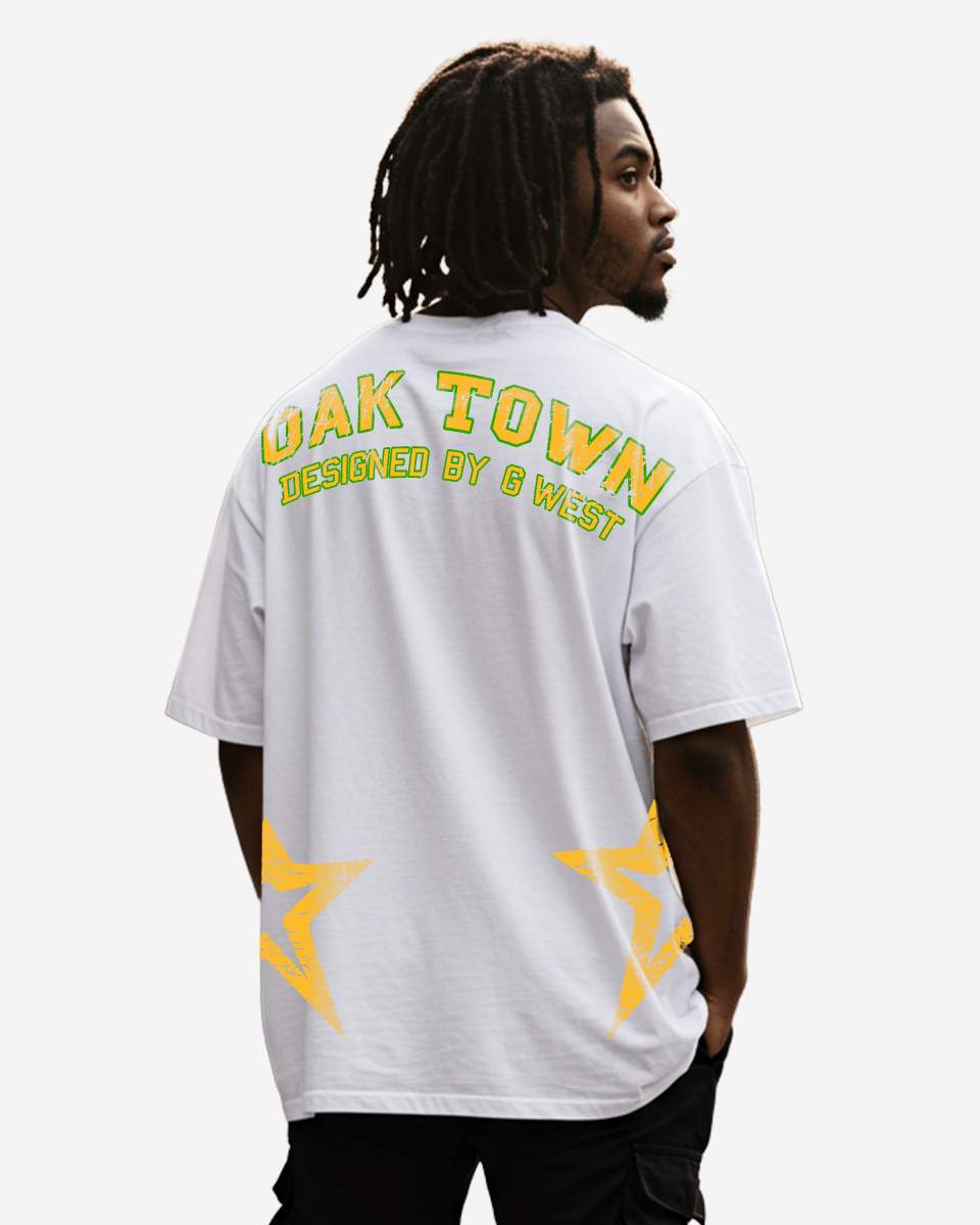 G West Oak Town White tee Big and Tall