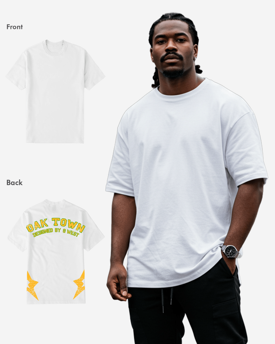 G West Oak Town White tee Big and Tall