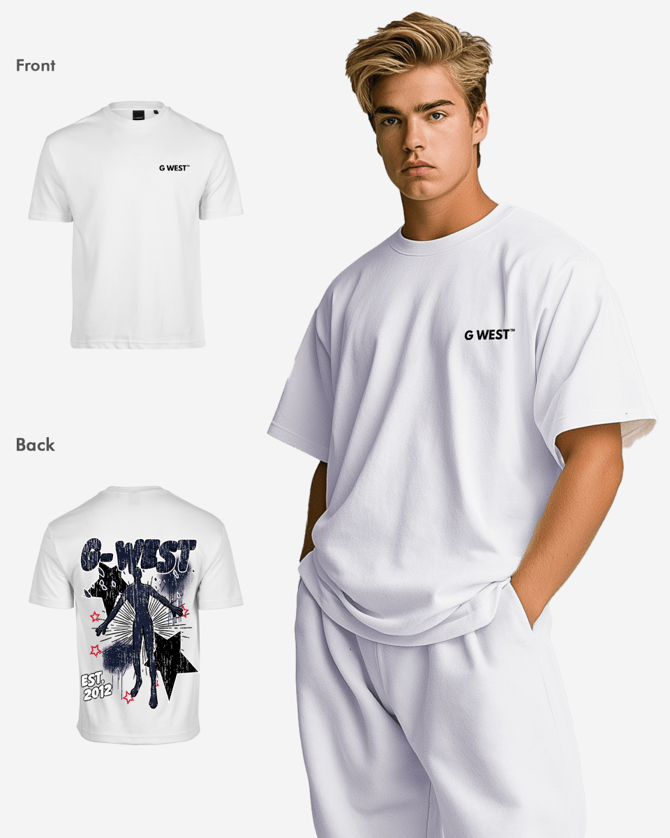 G West OLYMPIC Dazzling Dynamo Life Style Oversized Tee