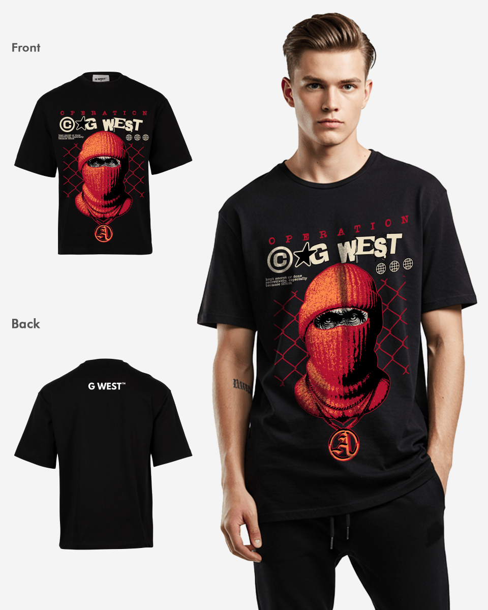 G-WEST OPERATION OVERSIZED TEE