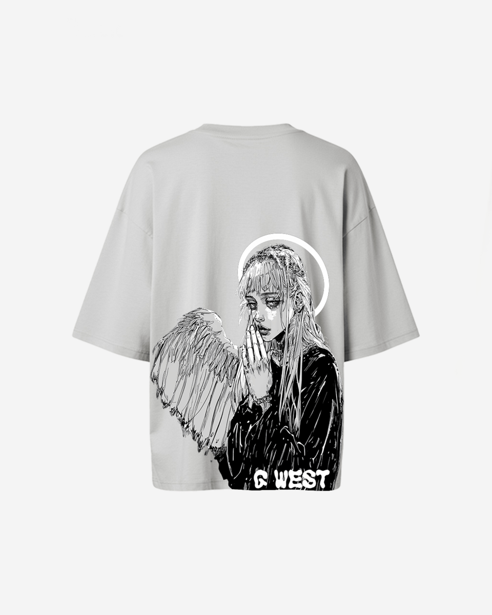G West Oversized Angel Girl Tee -WOMEN