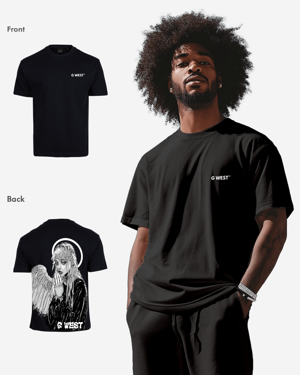 G West Oversized Angel Girl Tee