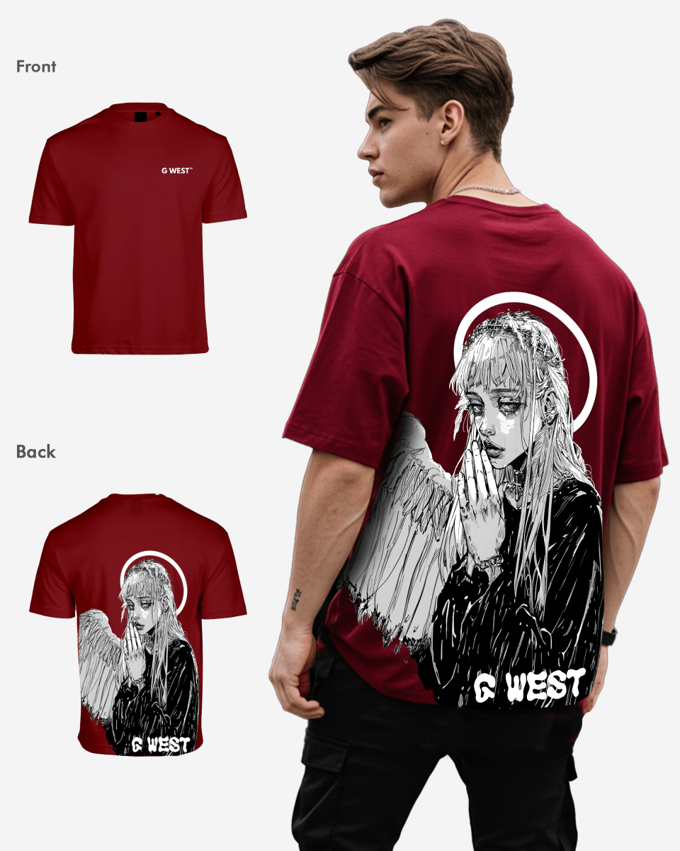 G West Oversized Angel Girl Tee