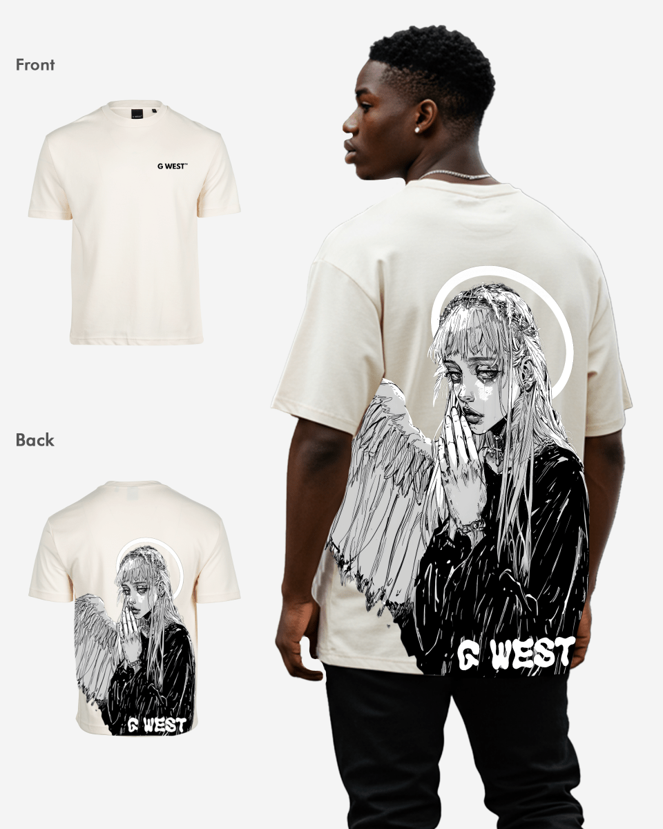 G West Oversized Angel Girl Tee