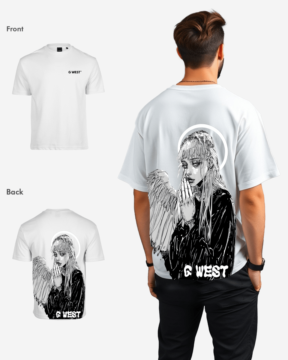 G West Oversized Angel Girl Tee