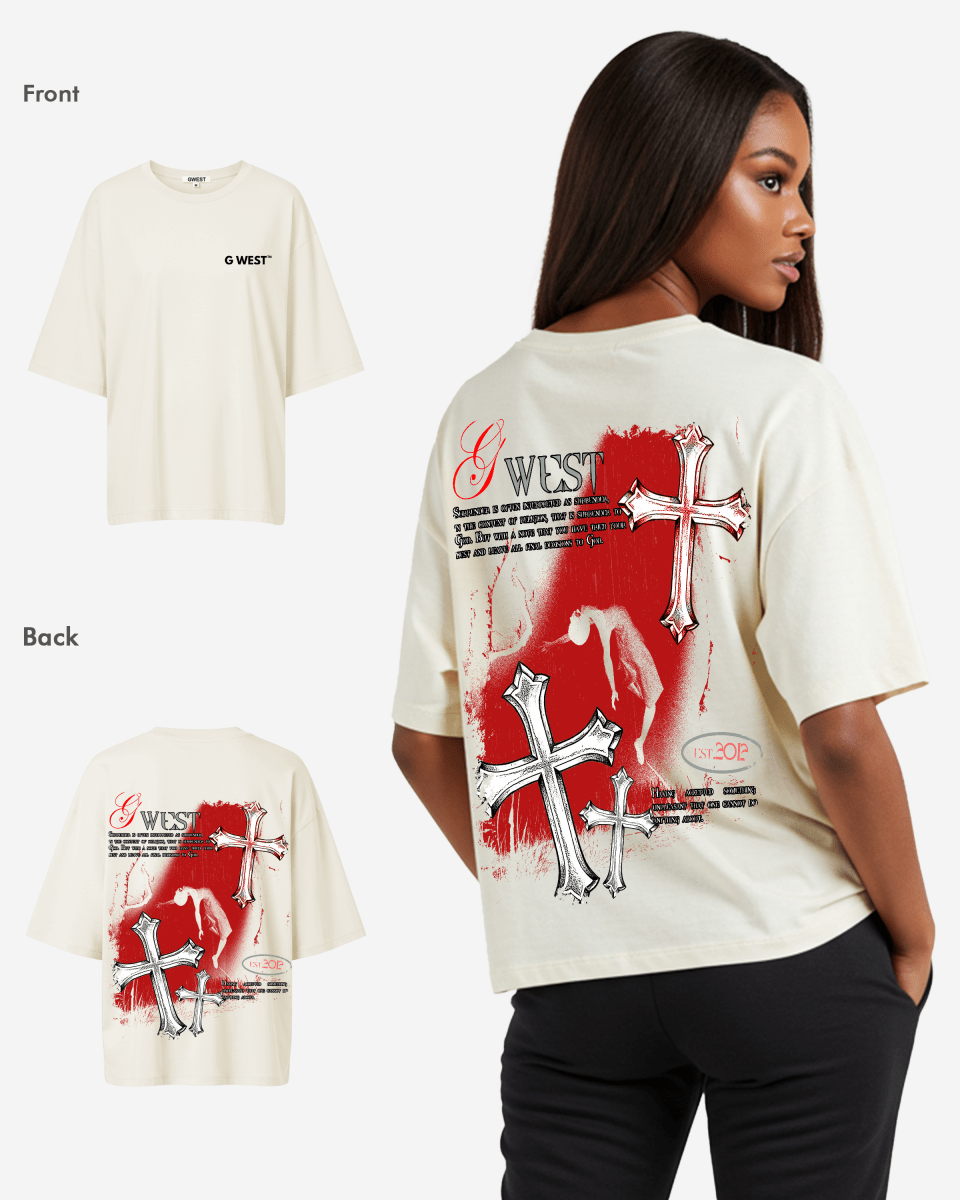 G West Oversized Ascending Soul Life Style Tee Style -WOMEN