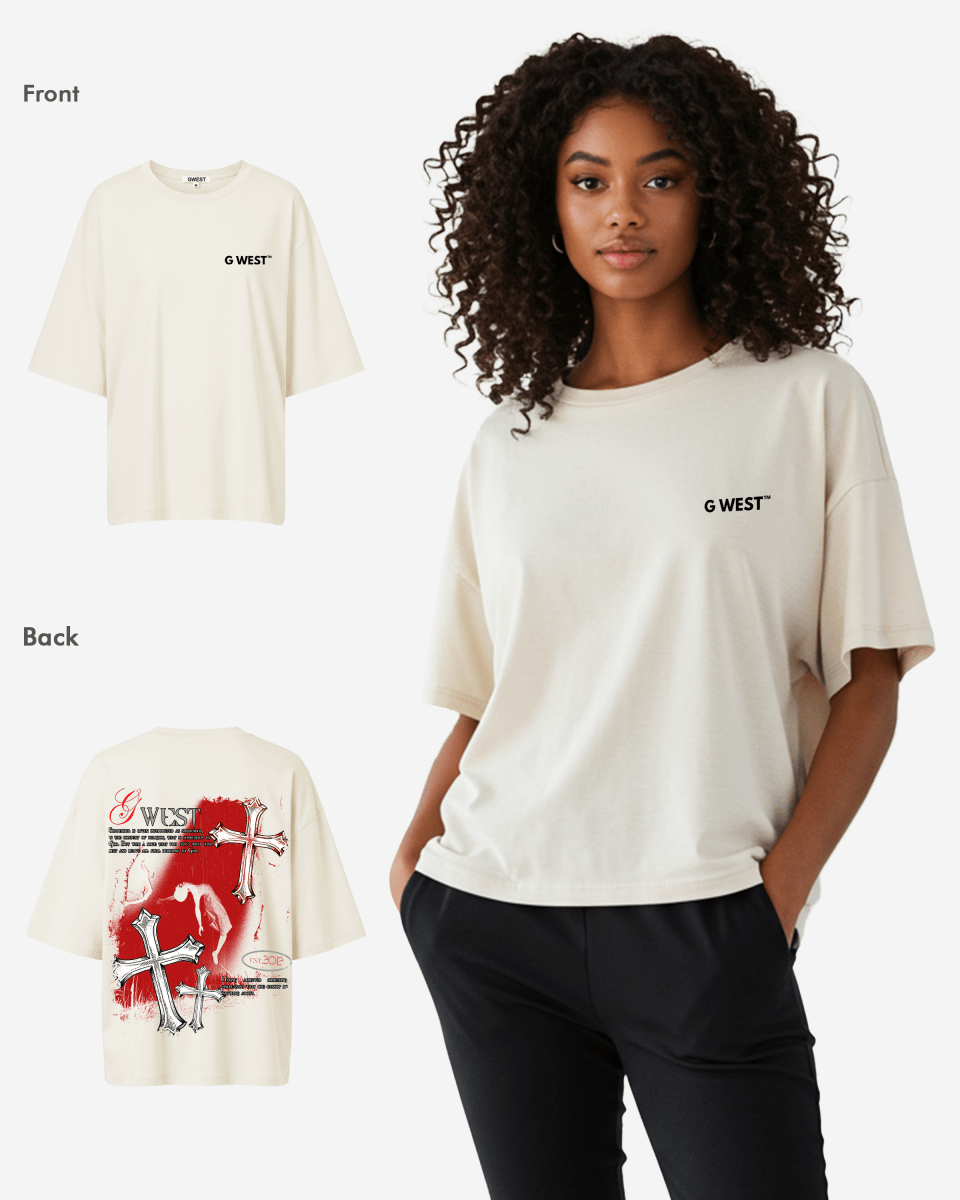G West Oversized Ascending Soul Life Style Tee Style -WOMEN