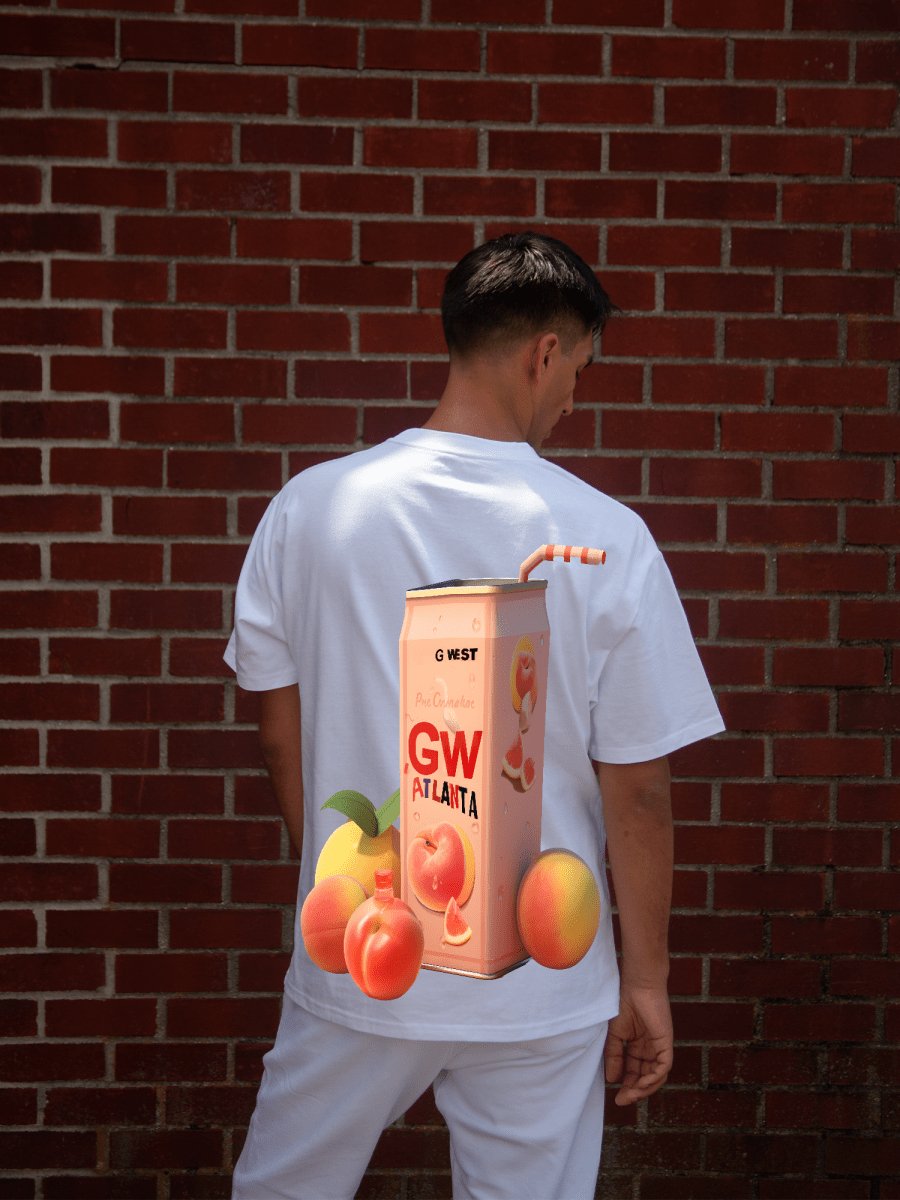 G West Oversize Atlanta Peach Tee