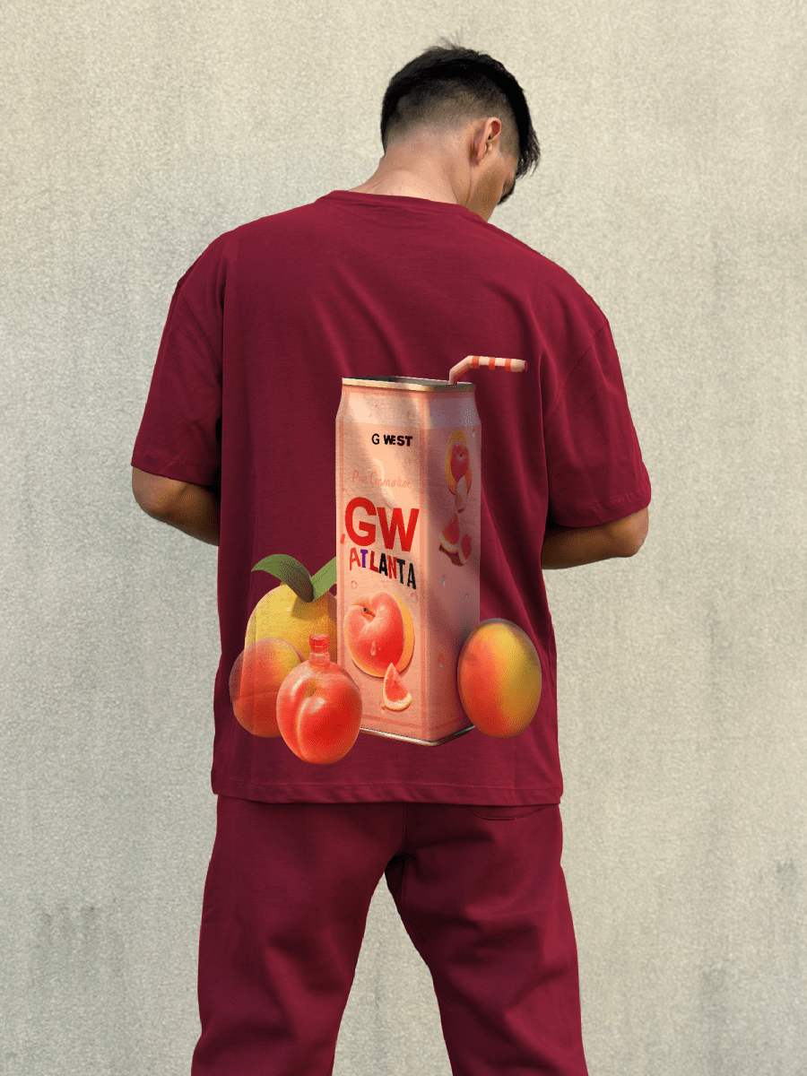 G West Oversize Atlanta Peach Tee