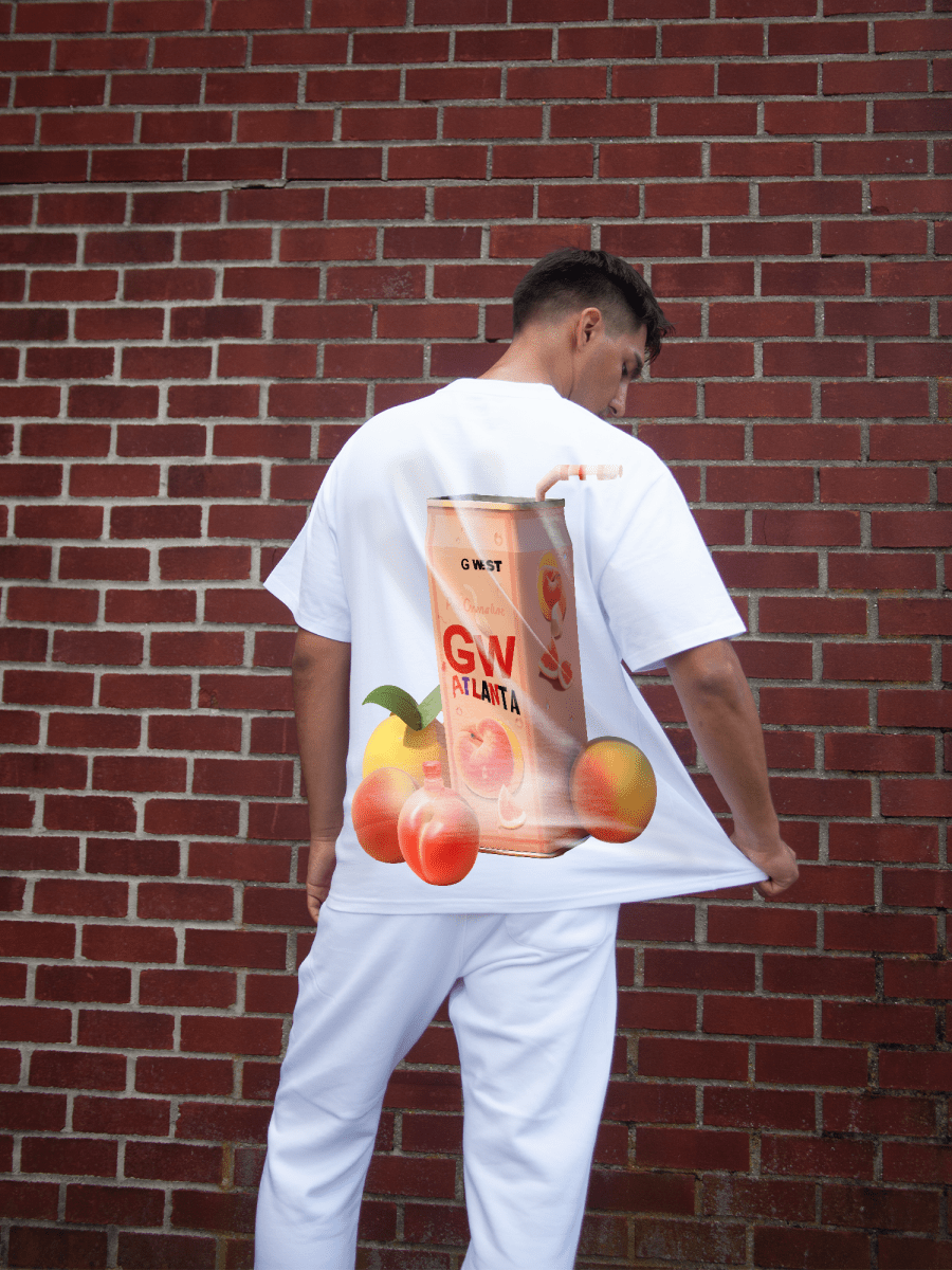 G West Oversize Atlanta Peach Tee