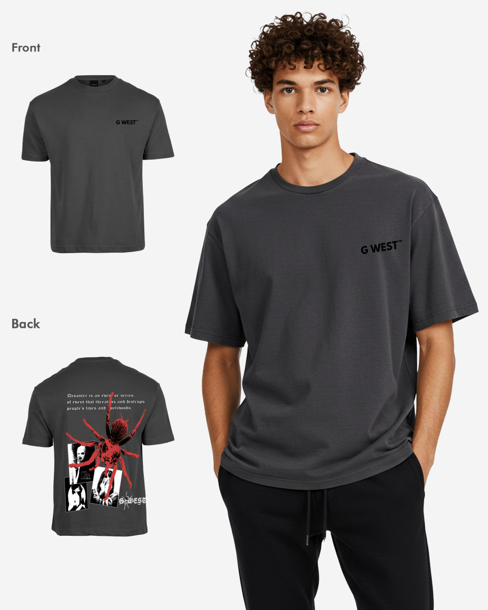 G West Oversized Big Spider Mens T-Shirt