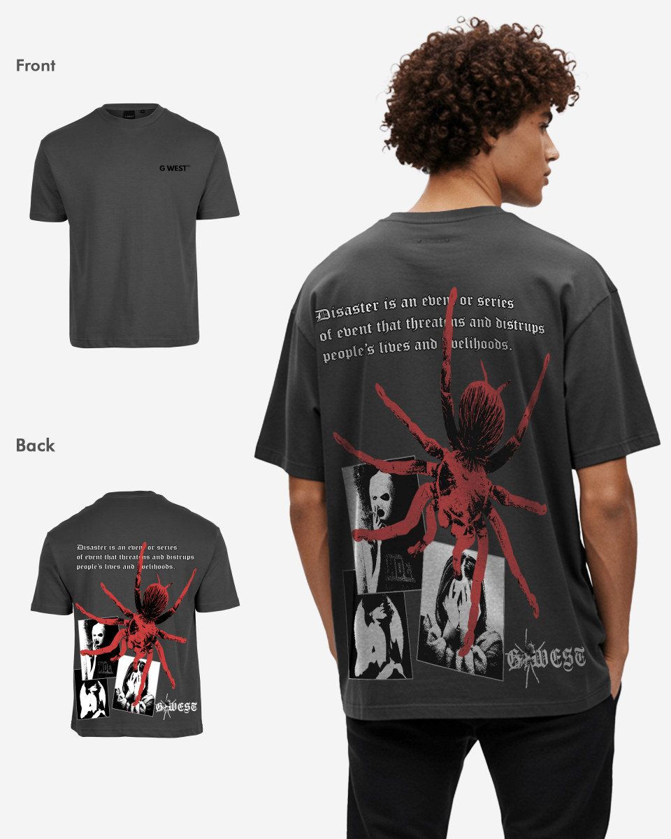 G West Oversized Big Spider Mens T-Shirt
