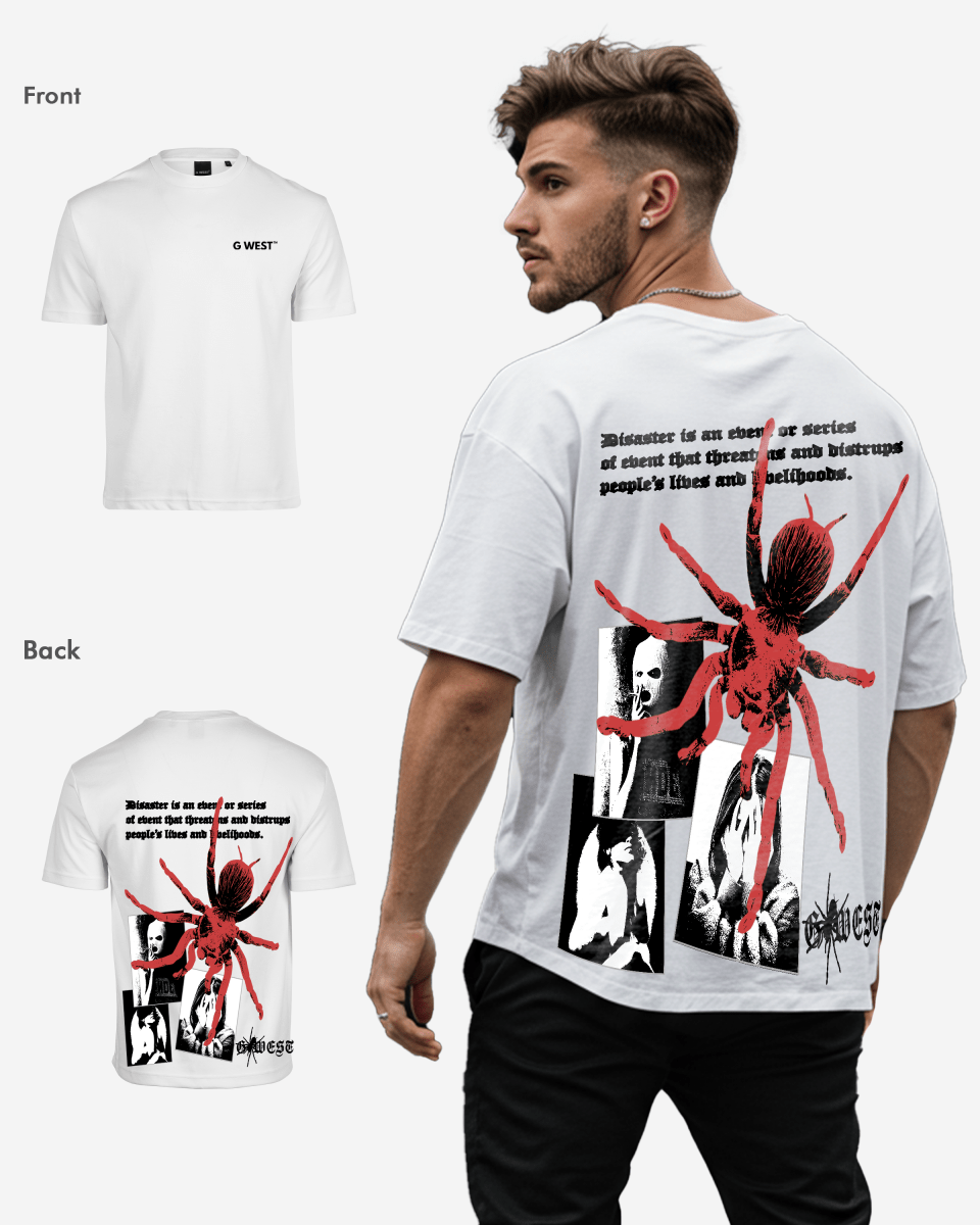 G West Oversized Big Spider Mens T-Shirt