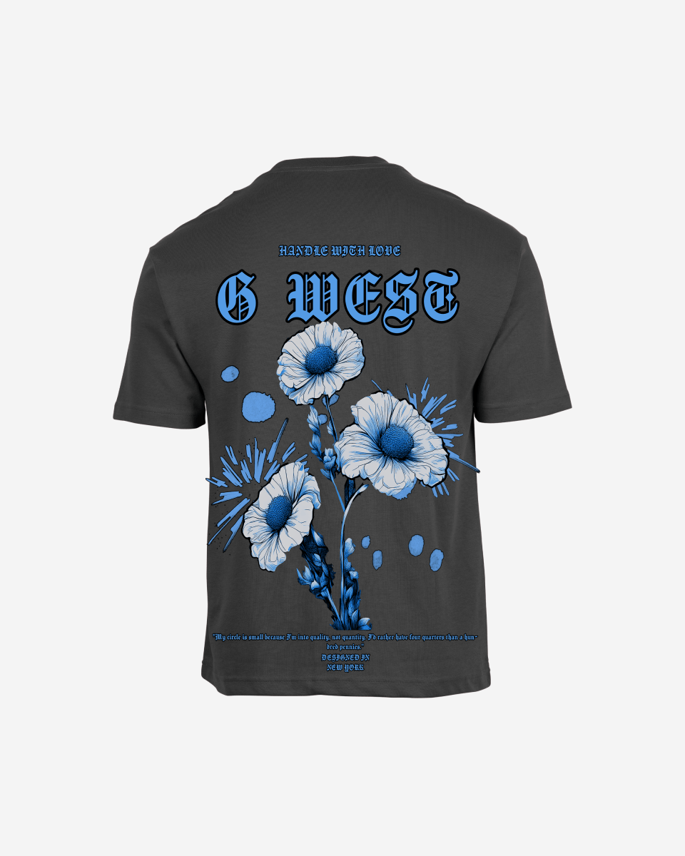 G West Oversized Blue Garden Tee