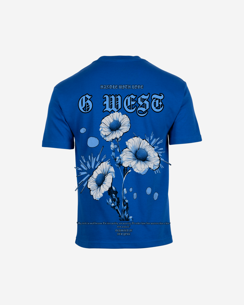 G West Oversized Blue Garden Tee