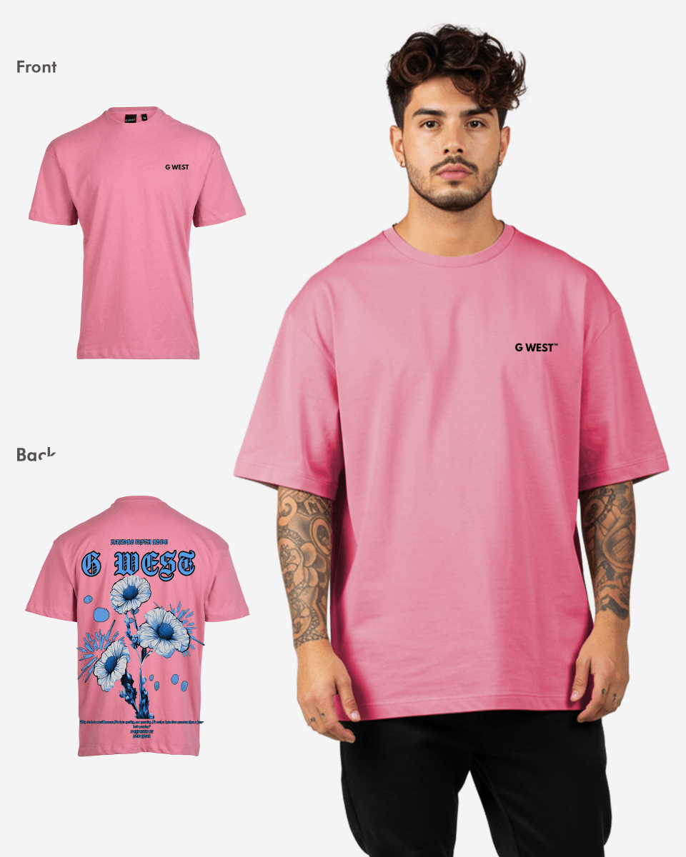 G West Oversized Blue Garden Tee