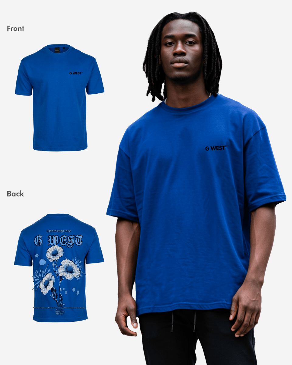 G West Oversized Blue Garden Tee