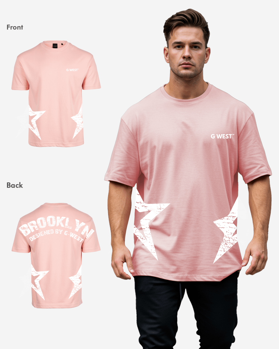 G West Oversized Brooklyn Arch Logo Tee