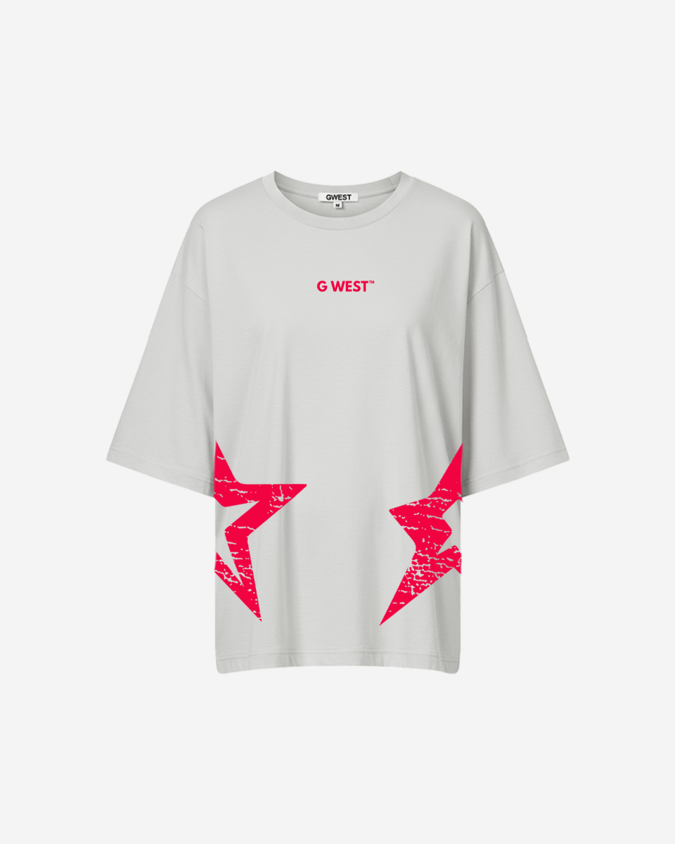 G West Oversized Brooklyn Arch Logo Tee -WOMEN