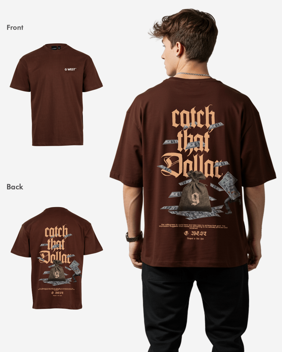 G West Oversized Catch That Dollar Life Stlye Tee Mens