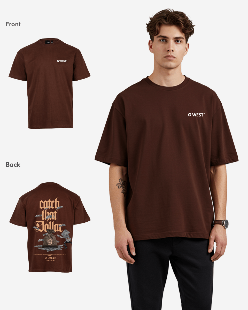 G West Oversized Catch That Dollar Life Stlye Tee Mens