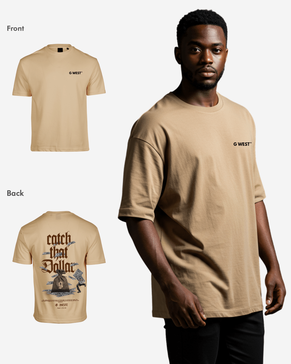 G West Oversized Catch That Dollar Life Stlye Tee Mens