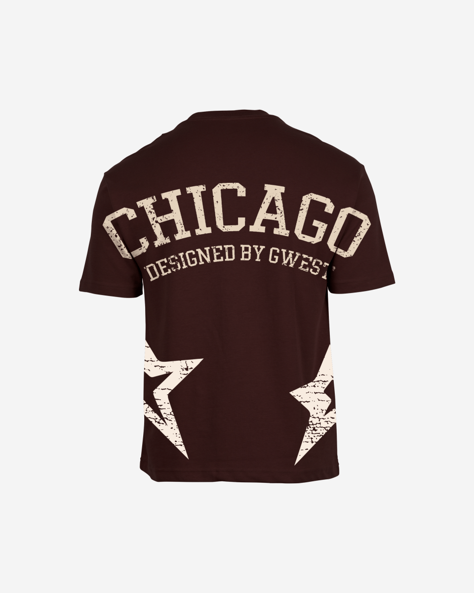 G West Oversized Chicago Arch Logo Tee