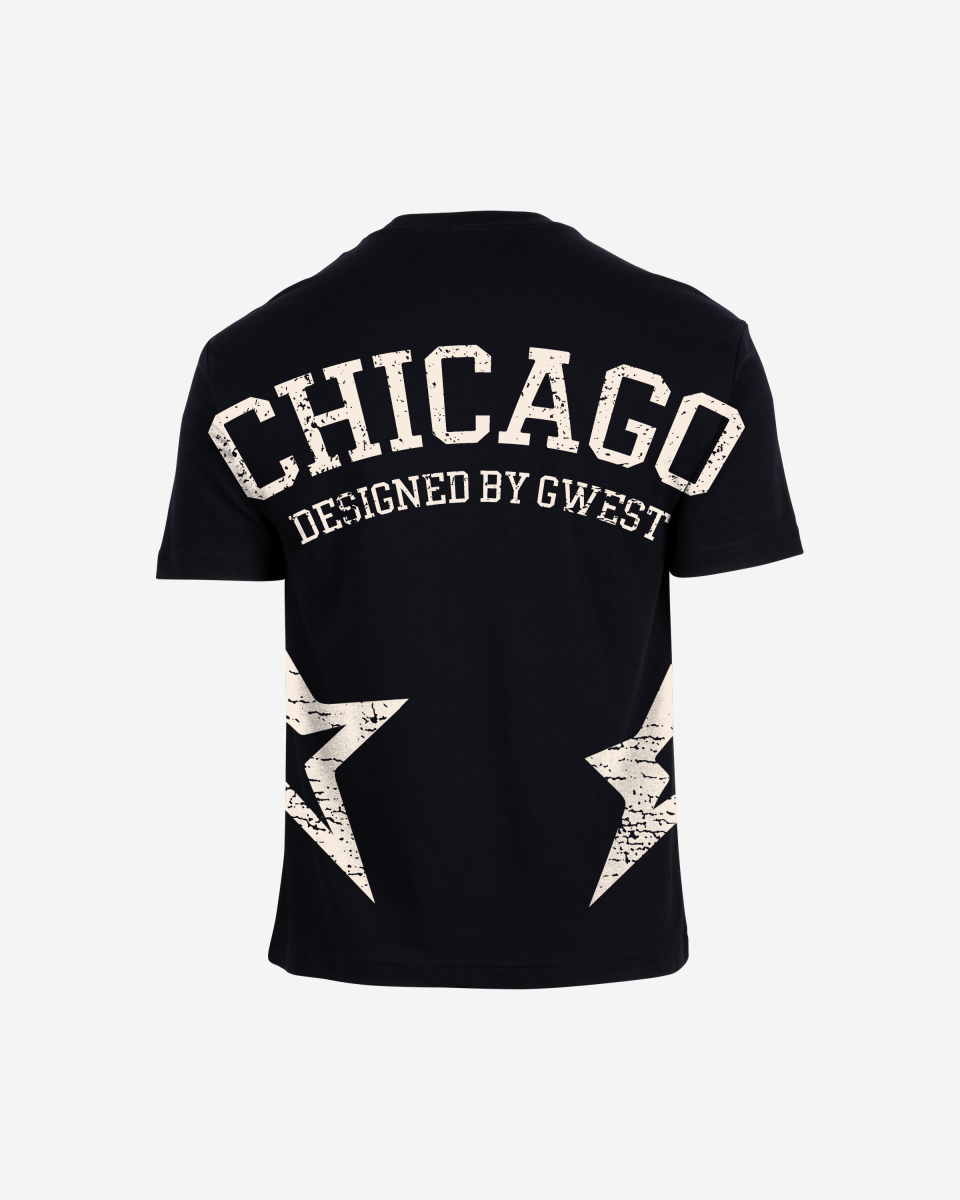 G West Oversized Chicago Arch Logo Tee