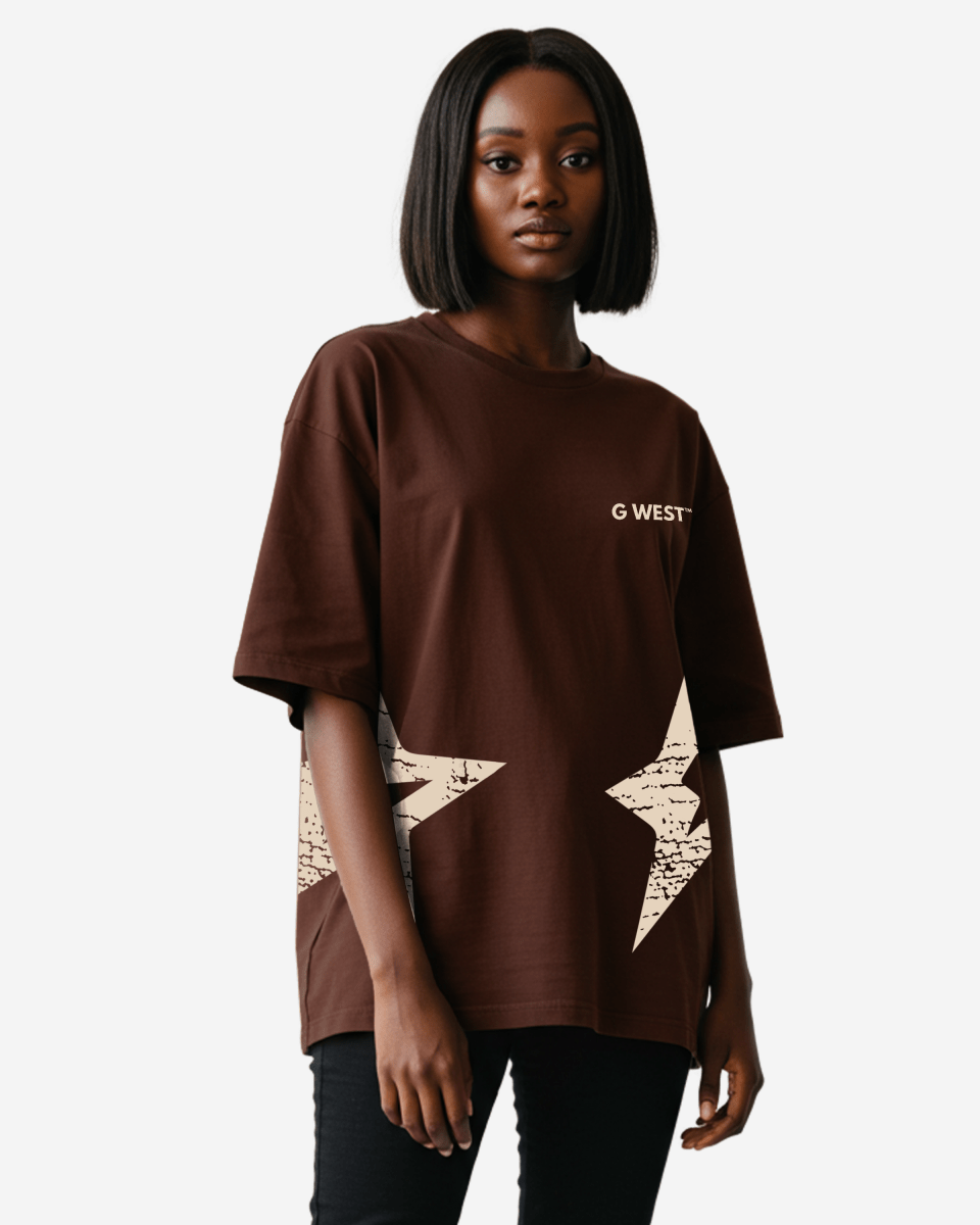 G West Oversized Chicago Arch Logo Tee - WOMEN