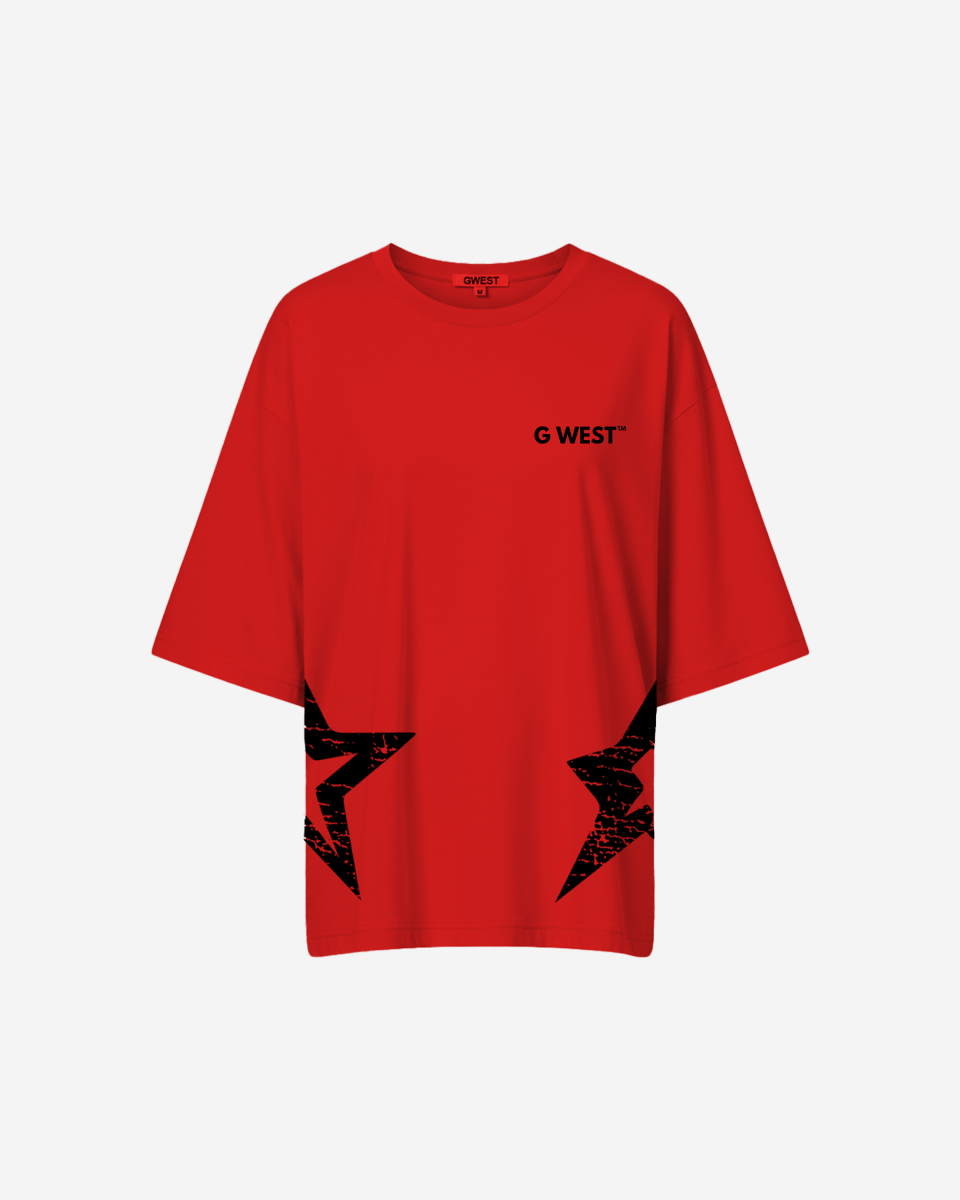 G West Oversized Chicago Arch Logo Tee - WOMEN