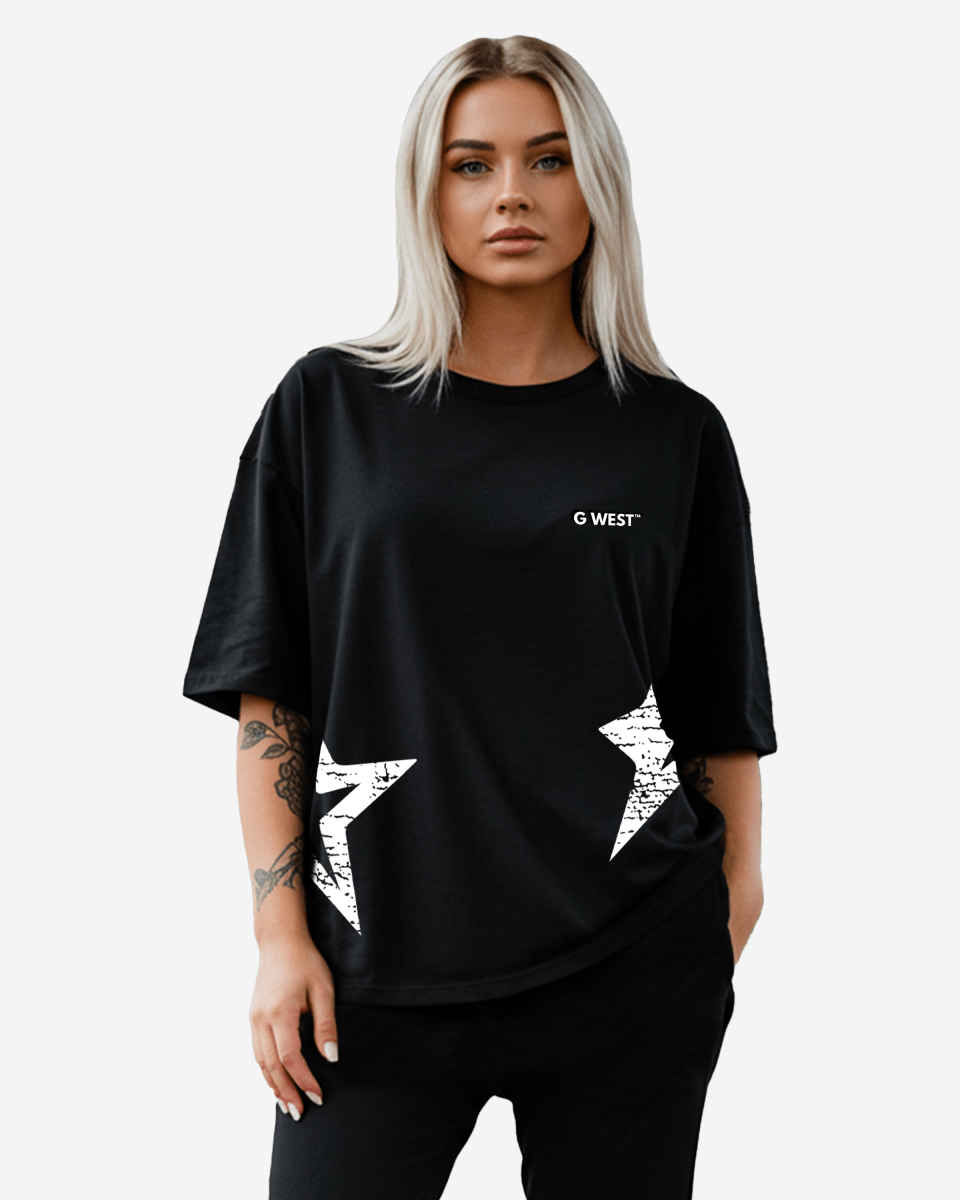 G West Oversized Chicago Arch Logo Tee - WOMEN