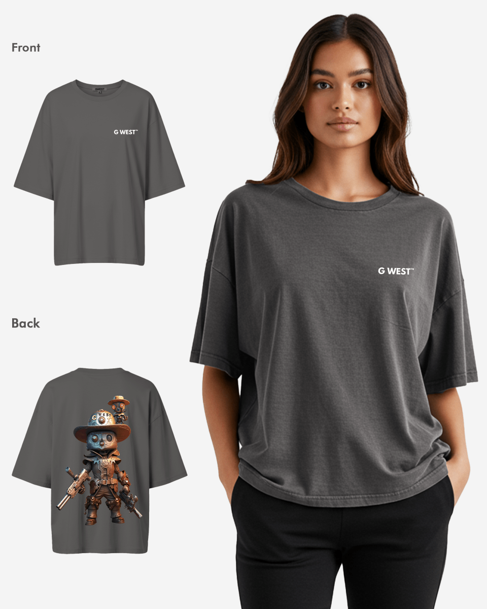 G WEST OVERSIZED DALLAS COWBOY T-SHIRT  - WOMEN