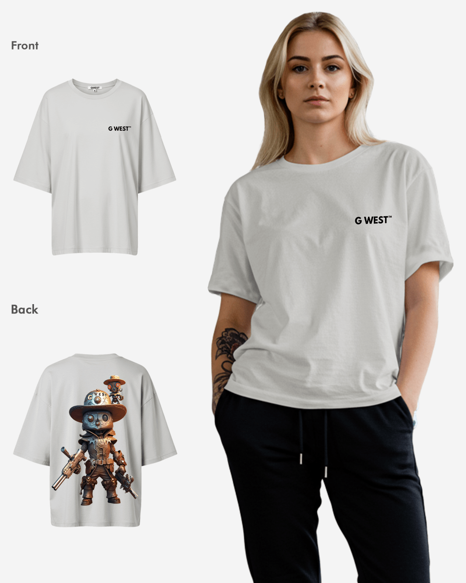 G WEST OVERSIZED DALLAS COWBOY T-SHIRT  - WOMEN