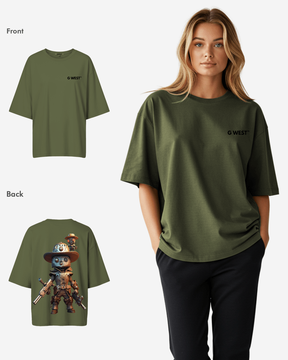 G WEST OVERSIZED DALLAS COWBOY T-SHIRT  - WOMEN