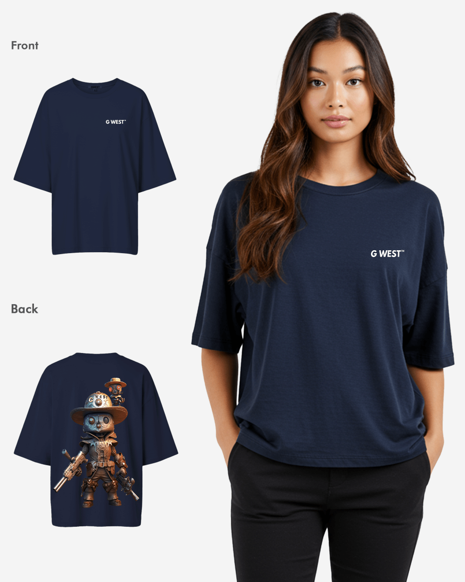 G WEST OVERSIZED DALLAS COWBOY T-SHIRT  - WOMEN