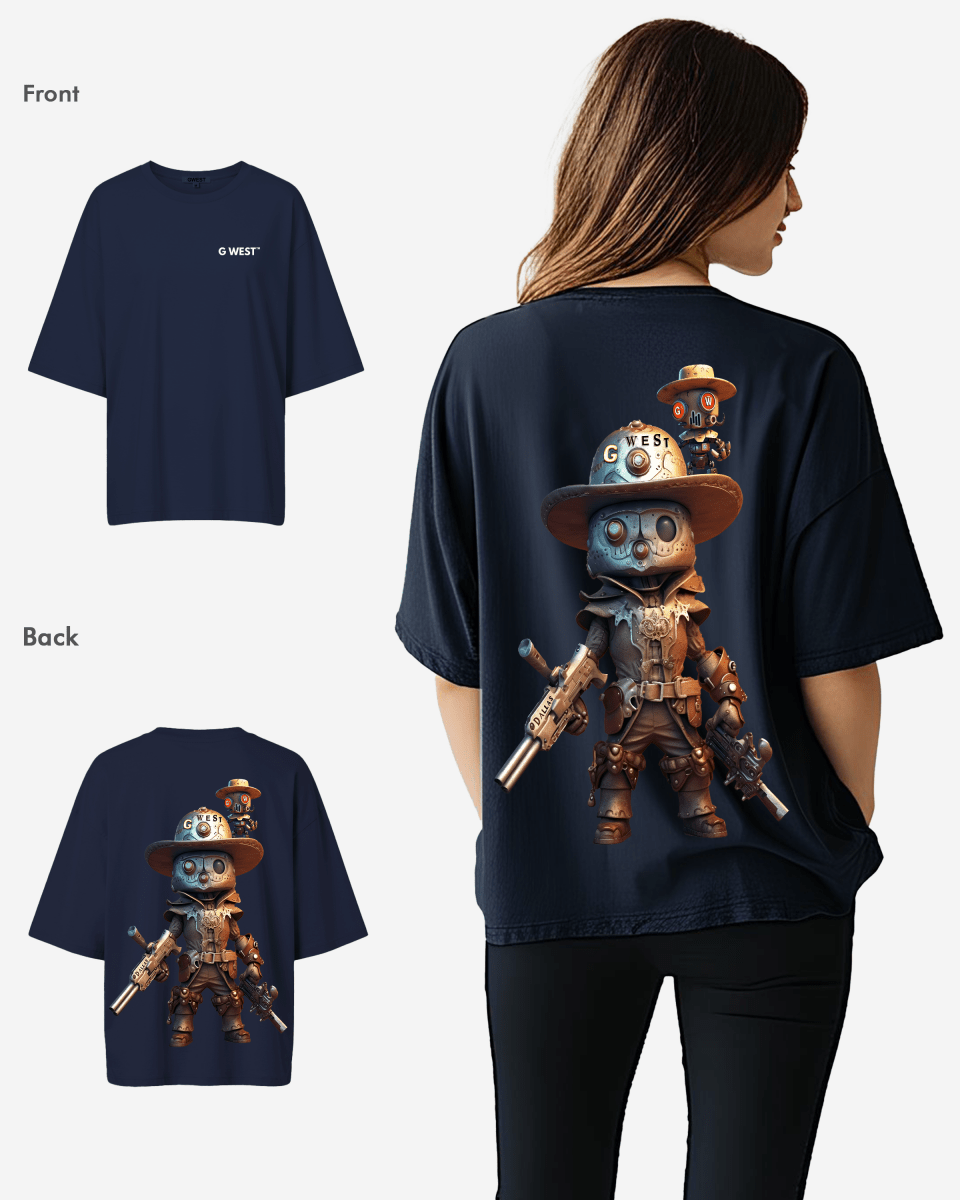 G WEST OVERSIZED DALLAS COWBOY T-SHIRT  - WOMEN